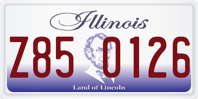 IL license plate Z850126