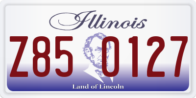 IL license plate Z850127