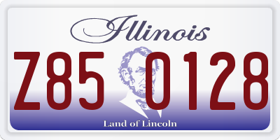 IL license plate Z850128