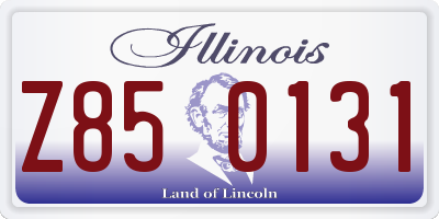 IL license plate Z850131