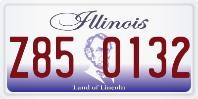 IL license plate Z850132