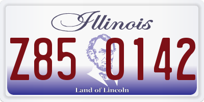 IL license plate Z850142