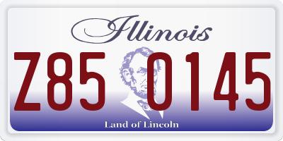 IL license plate Z850145