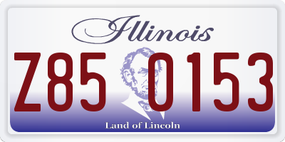 IL license plate Z850153