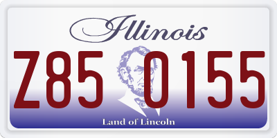 IL license plate Z850155