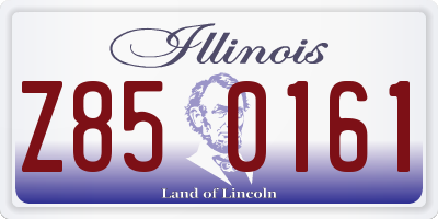 IL license plate Z850161