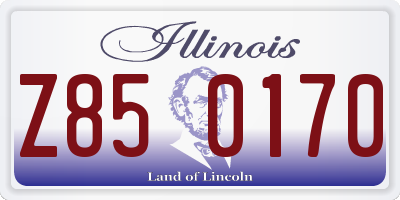 IL license plate Z850170