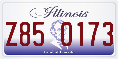 IL license plate Z850173