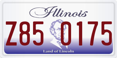 IL license plate Z850175