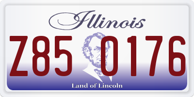 IL license plate Z850176