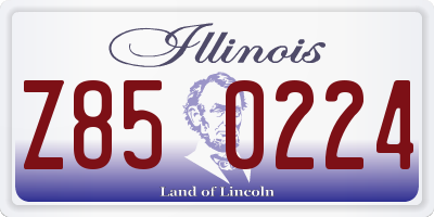 IL license plate Z850224