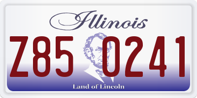 IL license plate Z850241