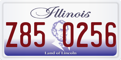 IL license plate Z850256