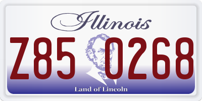 IL license plate Z850268