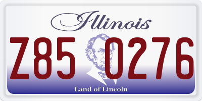 IL license plate Z850276