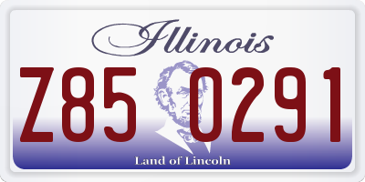 IL license plate Z850291