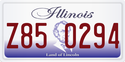 IL license plate Z850294