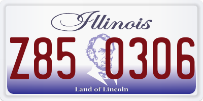 IL license plate Z850306