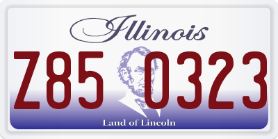 IL license plate Z850323