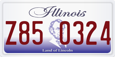 IL license plate Z850324
