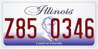 IL license plate Z850346