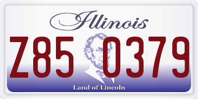 IL license plate Z850379