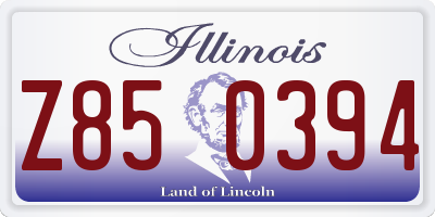 IL license plate Z850394