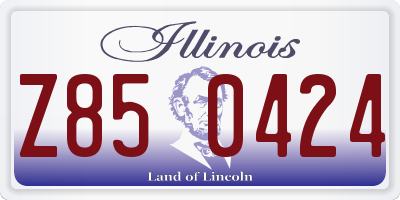 IL license plate Z850424