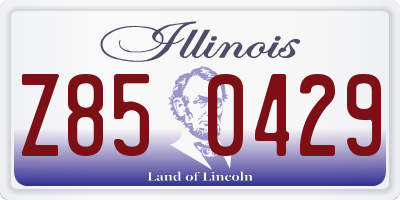 IL license plate Z850429