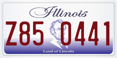 IL license plate Z850441