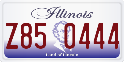 IL license plate Z850444