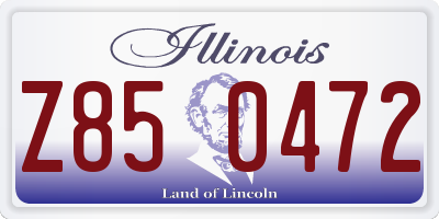 IL license plate Z850472