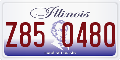 IL license plate Z850480