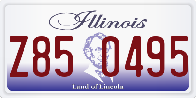 IL license plate Z850495