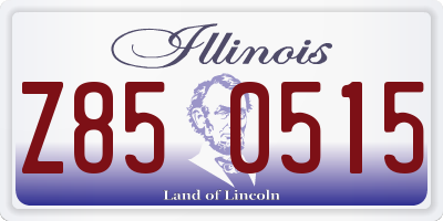 IL license plate Z850515