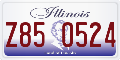 IL license plate Z850524