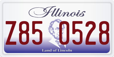 IL license plate Z850528