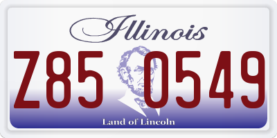 IL license plate Z850549