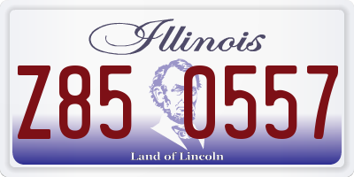 IL license plate Z850557