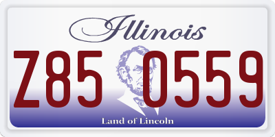 IL license plate Z850559