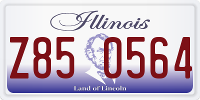IL license plate Z850564