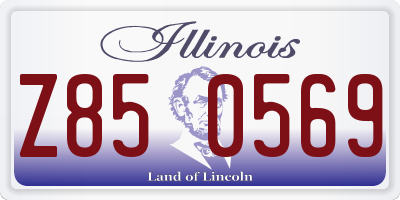 IL license plate Z850569