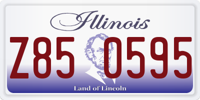 IL license plate Z850595