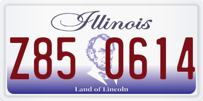 IL license plate Z850614