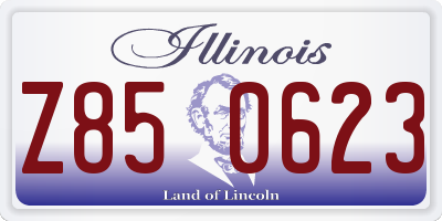 IL license plate Z850623