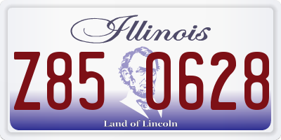 IL license plate Z850628