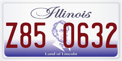IL license plate Z850632