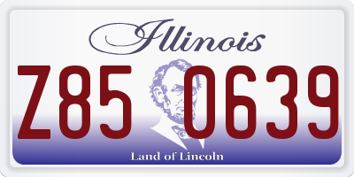 IL license plate Z850639