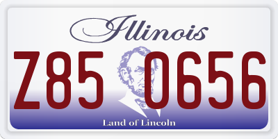 IL license plate Z850656