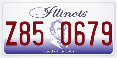 IL license plate Z850679